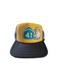 Black and gold Trucker Hat 