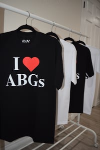 Image 2 of "I LOVE ABGs" BLACK TEE