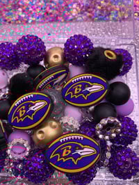 Image 9 of FootBall Silicone Bead 