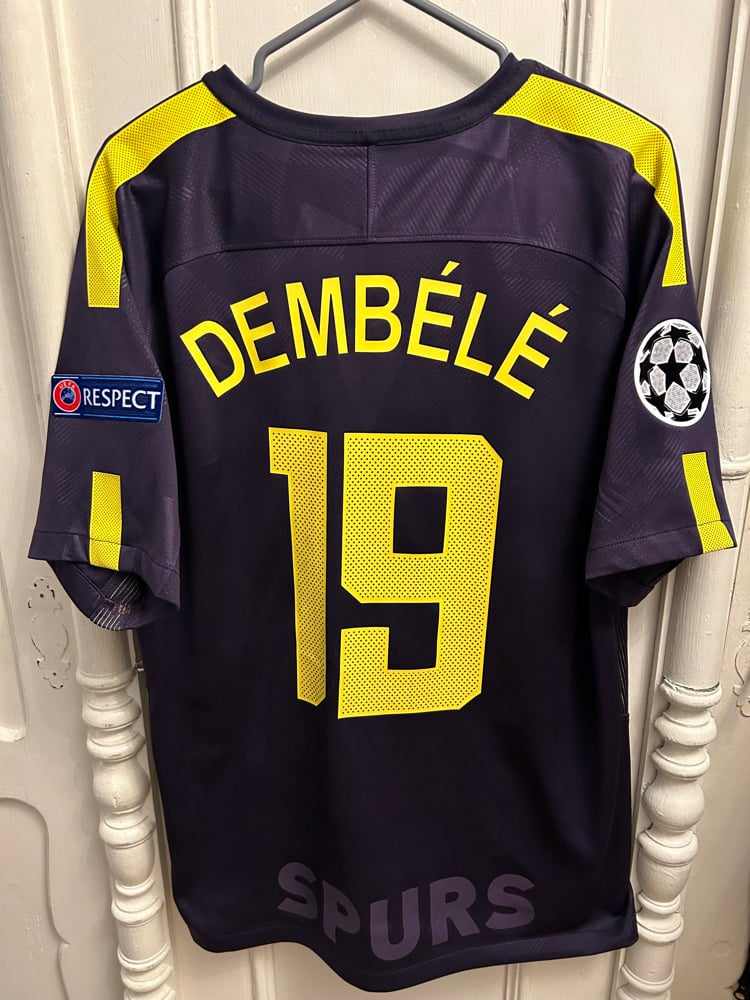 Image of Tottenham Hotspur “DEMBELE 19” 2017/18 Third Shirt + UCL patches (L)