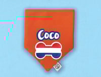Image 1 of Dutch Flag / Kings Day Personalised Dog Bandana