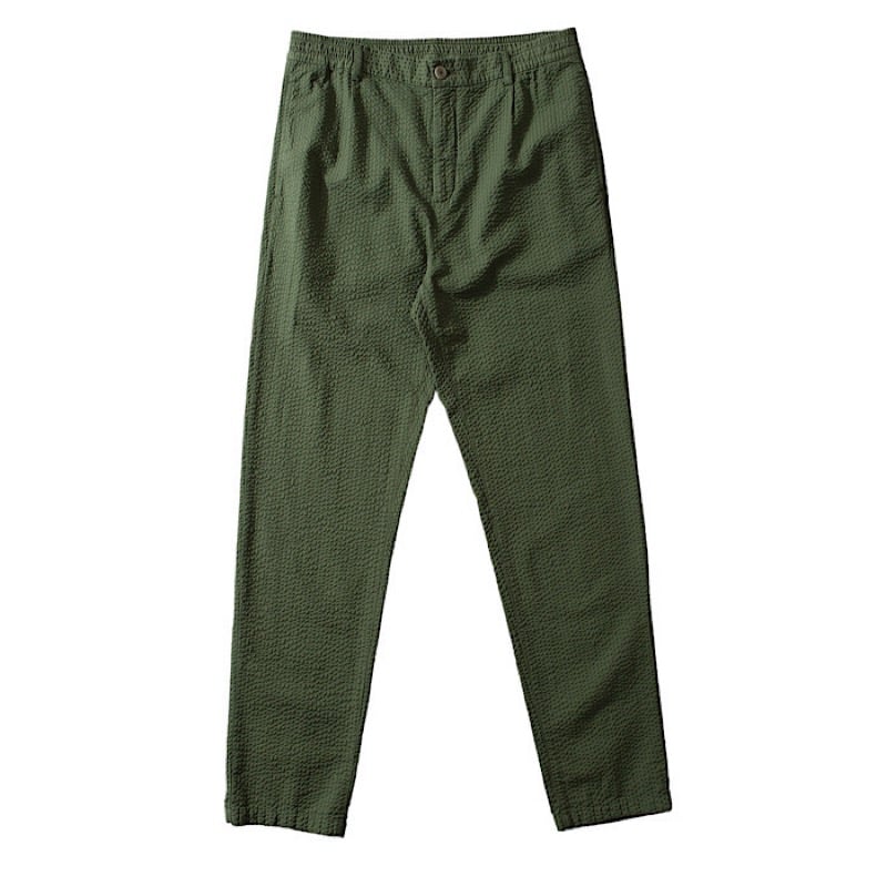 Image of EDMMOND MURANO SEERSUCKER PANT KHAKI