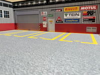 Image 2 of RED/BLACK ALUMINUM LOGO GARAGE