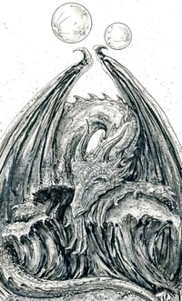 Image 3 of Bert and the Great Somnus Dragon 11x14 Art Print