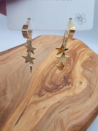 Image 2 of Half moon & stars earing
