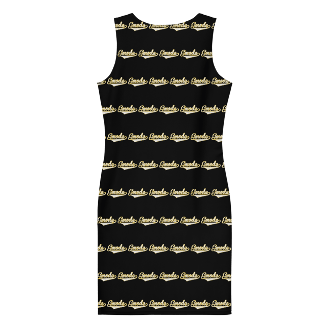 Gmode Print Black  Sew Dress 