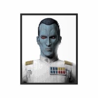 Image 1 of Fractured Thrawn Inspired  A3 print  unframed 