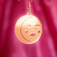 Image 5 of Boucles d’oreilles- La lune et le soleil