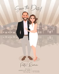 Image 7 of Save the date with custom background