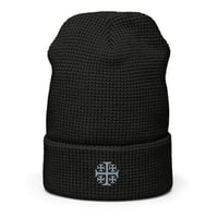 Image 2 of Waffle beanie with Orthodox Cross
