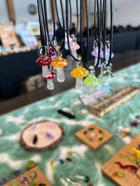 Image 2 of Mushroom Necklaces! UV Reactive!