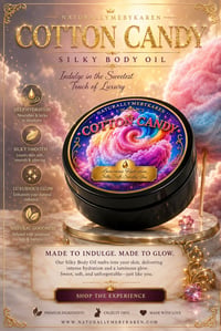 Image 4 of  “SILKY BODY OIL”  “BUTTERIFFIC” BODY BUTTER WHIPPED FOAMING SUGAR SCRUB COTTON CANDY