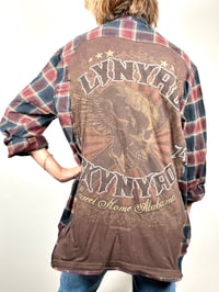 Image 1 of BUTTON DOWN VINTAGE FLANNEL LYNRD SKYNRD