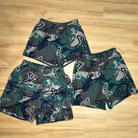 Image 2 of Green Woodland Camo 24 X Salute Shorts