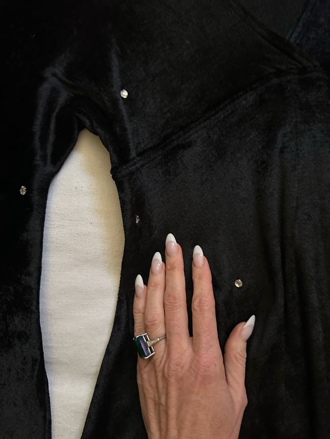 70s Betsey Johnson Alley Cat rare studded angel sleeve dress