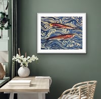 Image 2 of Sardines & Stencil Sea Print