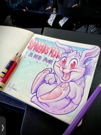 Image 4 of spreads fear and fur (original sketch)