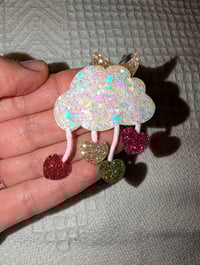 Broche nuage à paillettes 
