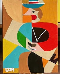 Image 3 of “Bishop”, Fun Mixed Media Drawing on Canvas