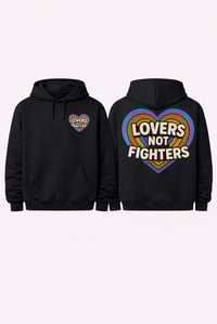 Artsy Lovers Not Fighters Hoody