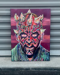 Image 5 of “Darth Maul” 18x24” OG Painting on Canvas 