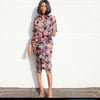Goa Dress Red/brown African print drape dress