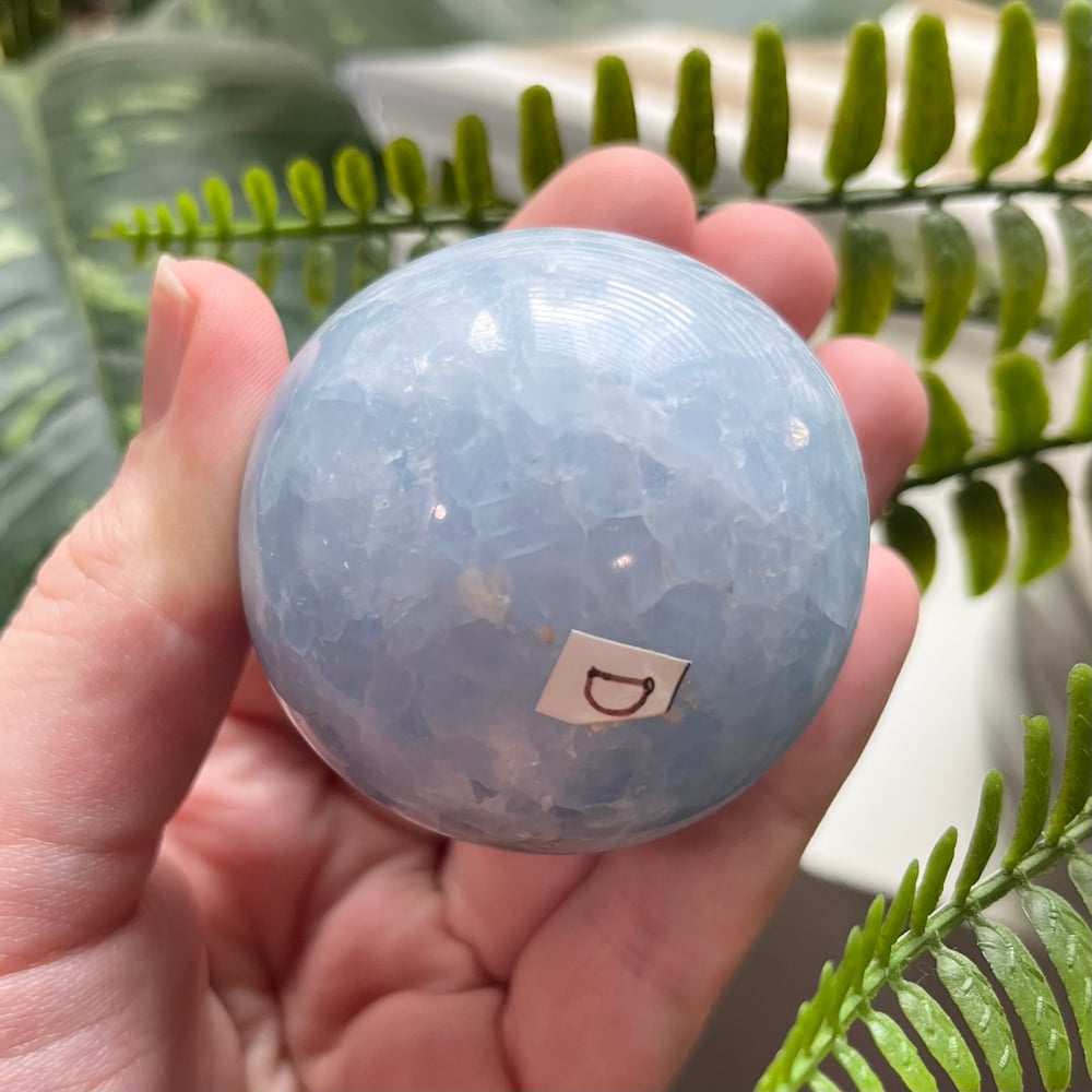 Blue Calcite Sphere D