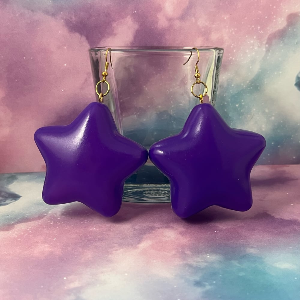 Image of Ball Pit Star Kandi Earrings