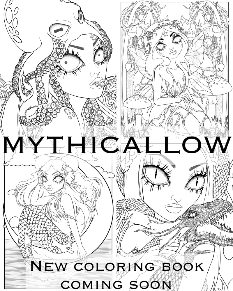 Image of MythiCallow Coloring Book