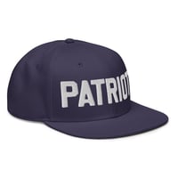 Image 5 of PATRIOTS Navy on White Snapback Hat from PatriotsCo.com