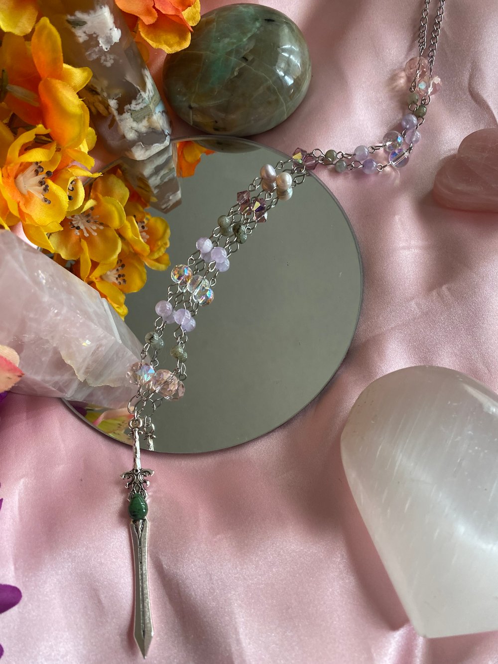 Image of Enchanted Forest Sword Necklace