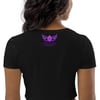 BOSSFITTED Purple Logo Organic Crop Top