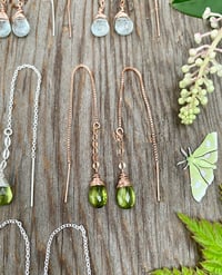 Image 2 of Peridot Threader Earrings