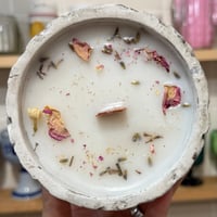 Image 2 of leather rose scented candle