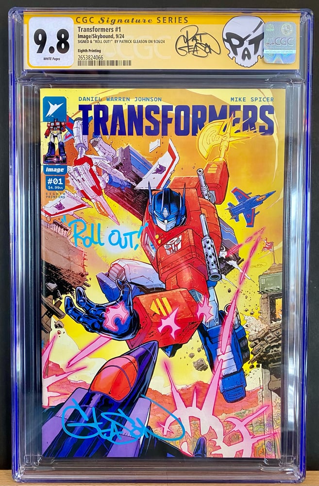 Image of QUOTED! Transformers #1 CGC Signature Series with Custom Label 