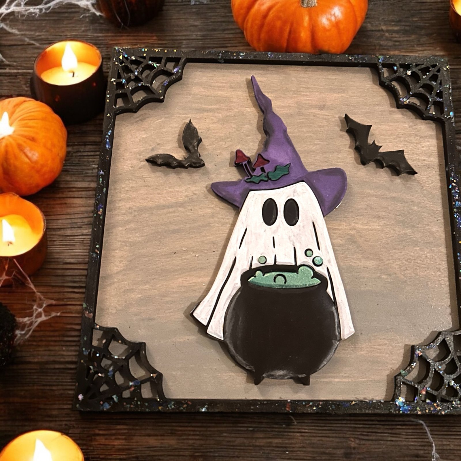 Halloween Pumpkin Cat Sign | KySawDustCreations