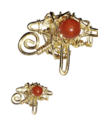 Image 4 of Carnelian Eye of Ra ring