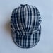 Image of Indigo Check Outdoor caps 001