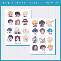 Image 1 of Trigun Sticker Sheets