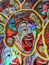 Mega Holographic Clown Stickers 