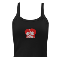 b3tty embroided micro-rib tank top
