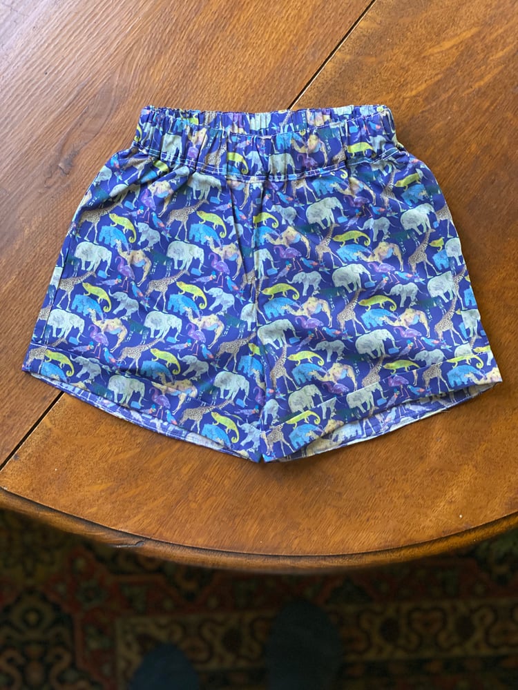 Image of Children’s Liberty Shorts - Queue for the Zoo