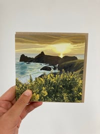 Image 1 of GOLDEN HOUR AT KYNANCE’ CARD