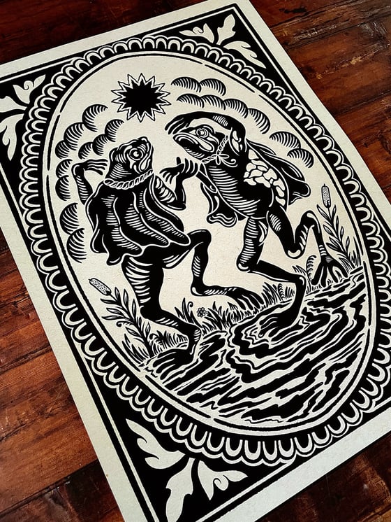 Image of Dancing Frog Print 