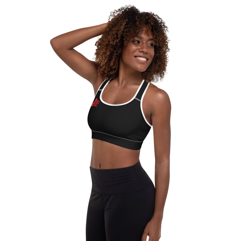 Image of Padded Sports Bra Logo