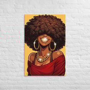 Canvas Print Grilling Woman