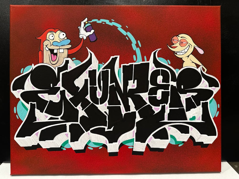 Image of Ren & Stimpy 16 x 20 Canvas