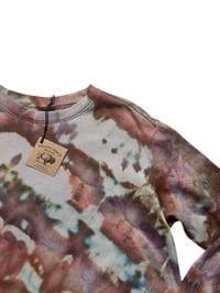 Image 2 of  M Unisex Crew Sweatshirt in Earthy Agate Ice Dye