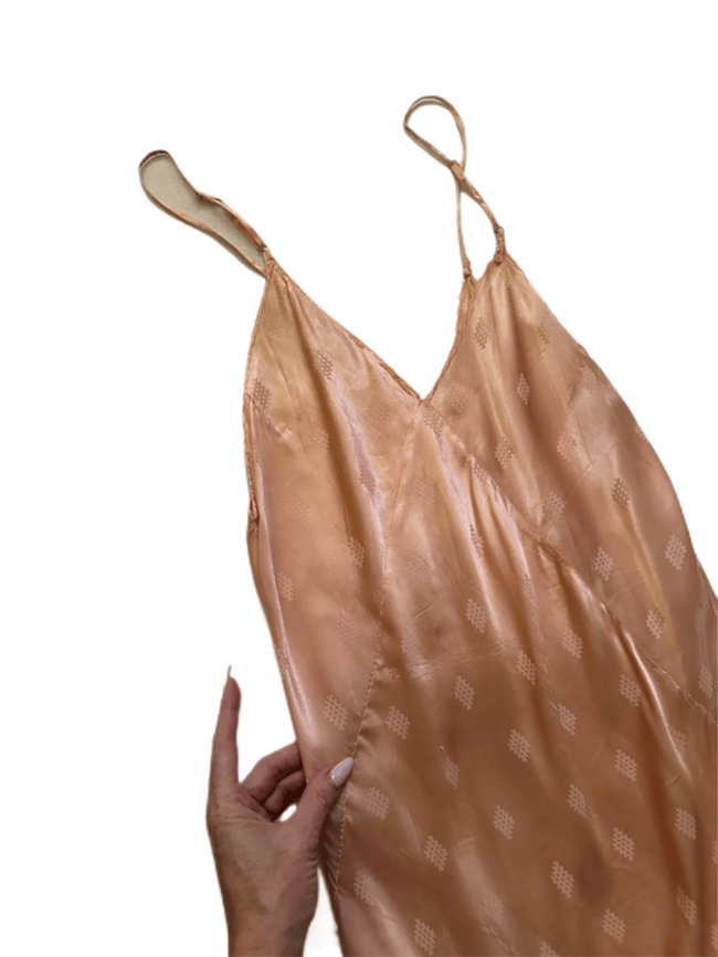 1920s liquid silk satin deco slip dress