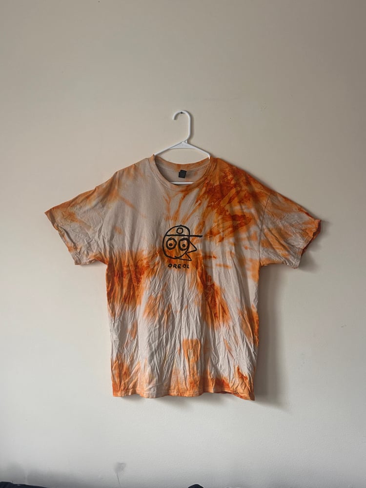 OREOL hand dyed T shirt (orange/créme)